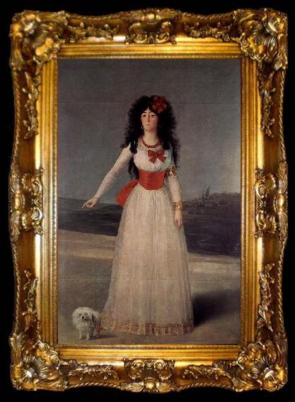 framed  Francisco de Goya Duchess of Alba - The White Duchess, ta009-2