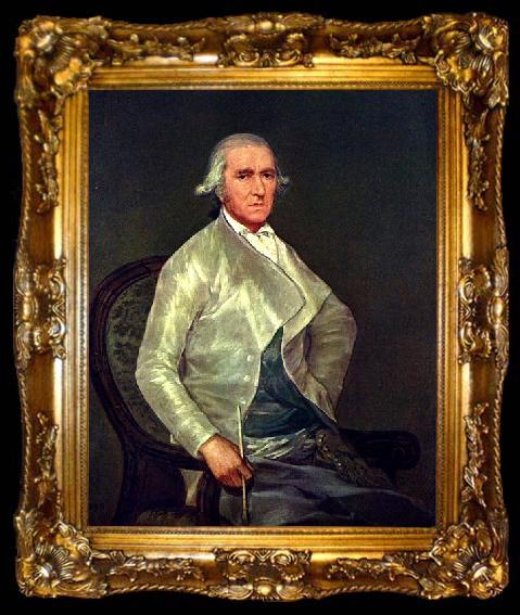 framed  Francisco de Goya Portrait of the painter Francisco Bayeu, ta009-2