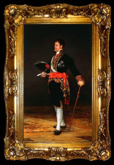 framed  Francisco de Goya Retrato del Duque de San Carlos, ta009-2