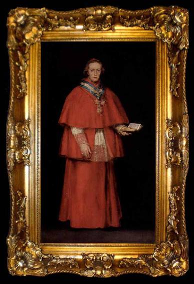 framed  Francisco de Goya Portrait of Cardinal Luis Maria de Borbon y Vallabriga, ta009-2