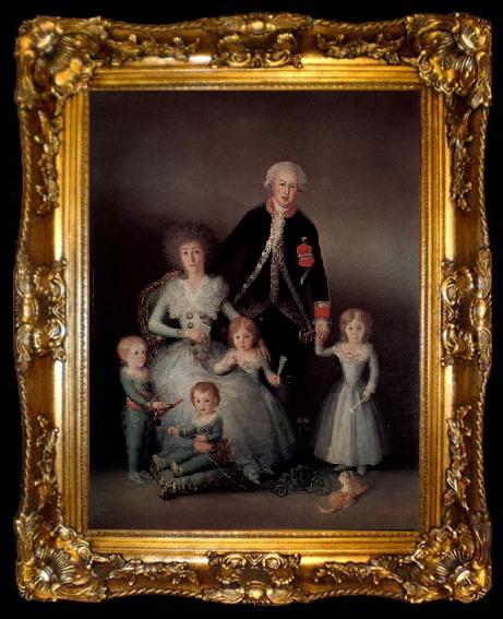 framed  Francisco de Goya The Family of the Duke of Osuna, ta009-2