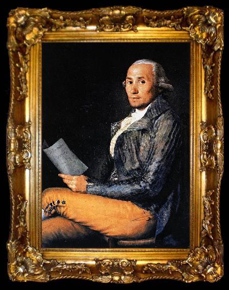 framed  Francisco de Goya Portrait of Sebastian Martinez, ta009-2