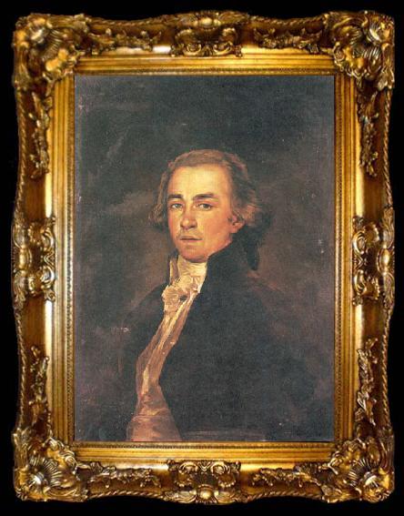 framed  Francisco de Goya Portrait of Juan Melendez Valdes (1754-1817), Spanish writer, ta009-2