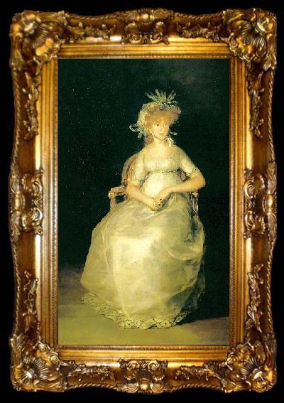 framed  Francisco de Goya Portrait of the Maria Teresa de Borbon y Vallabriga,, ta009-2