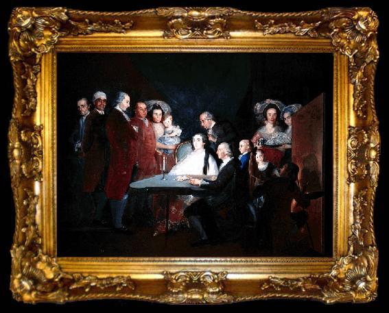 framed  Francisco de Goya The family of Infante Don Luis, ta009-2