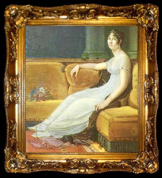 framed  Francois Pascal Simon Gerard ortrait of Empress Josephine of France, ta009-2