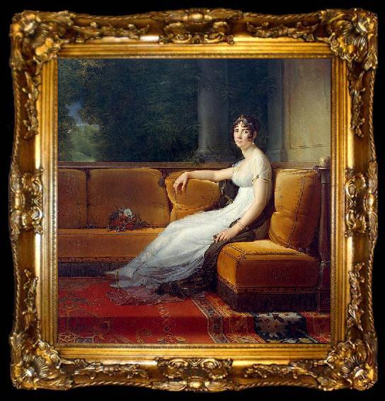 framed  Francois Pascal Simon Gerard Portrait of Empress Josephine of France, ta009-2