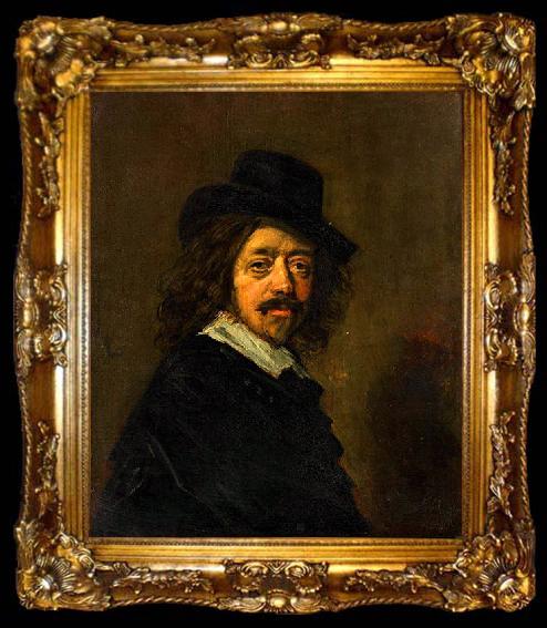 framed  Frans Hals Portret van Frans Hals, ta009-2