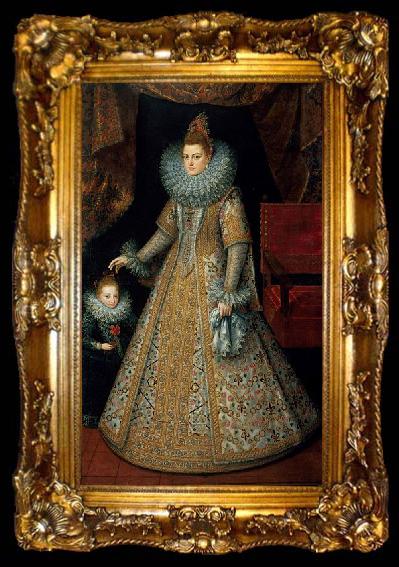 framed  Frans Pourbus The Infanta Isabella Clara Eugenia Archduchess of Austria, ta009-2