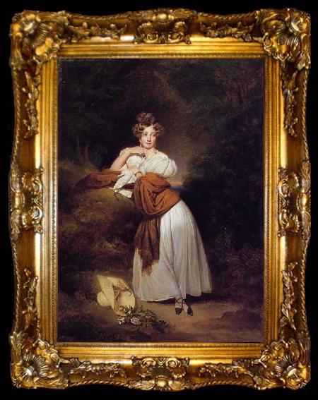 framed  Franz Xaver Winterhalter Grand Duchess of Baden, ta009-2