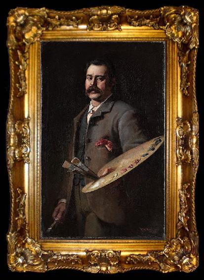 framed  Frederick Mccubbin portrait, ta009-2