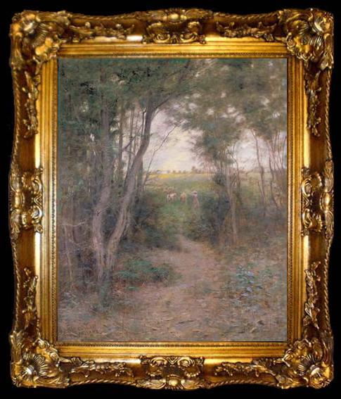 framed  Frederick Mccubbin A ti-tree glade, ta009-2