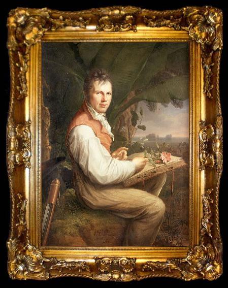 framed  Friedrich Georg Weitsch Alexander von Humboldt, ta009-2