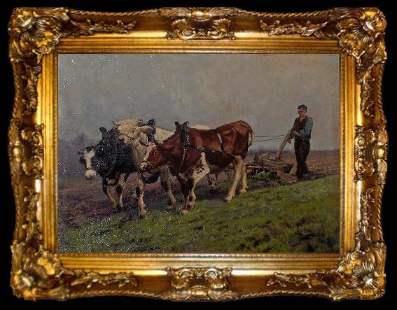 framed  Georges Jansoone Plowing, ta009-2