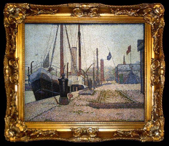 framed  Georges Seurat La Maria, Honfleur, ta009-2