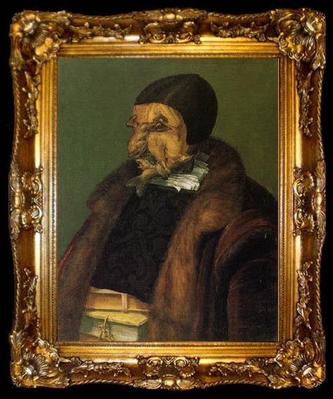framed  Giuseppe Arcimboldo The Jurist, ta009-2