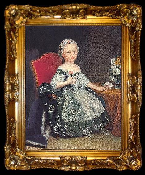 framed  Giuseppe Dupra Portrait of Maria Teresa of Savoy, ta009-2