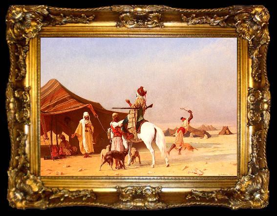 framed  Gustave Boulanger Cest Un Emir, ta009-2