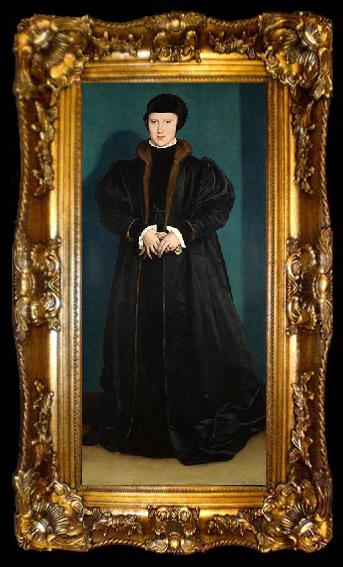 framed  Hans holbein the younger Duchess of Milan, ta009-2