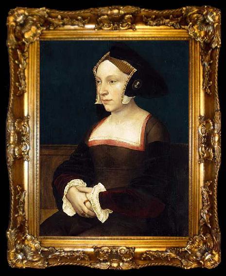 framed  Hans holbein the younger Portrait of an English Lady, ta009-2
