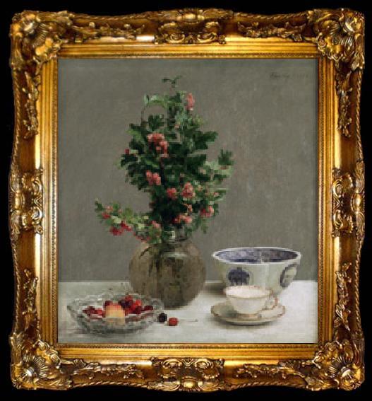 framed  Henri Fantin-Latour and Cup and Saucer, ta009-2