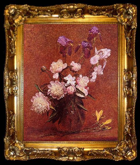 framed  Henri Fantin-Latour Flower, ta009-2