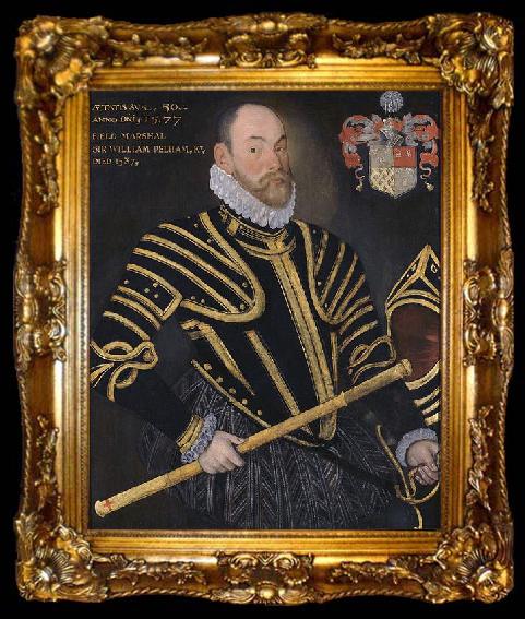framed  Hieronimo Custodis Field Marshal Sir William Pelham, Lord Justice of Ireland, ta009-2