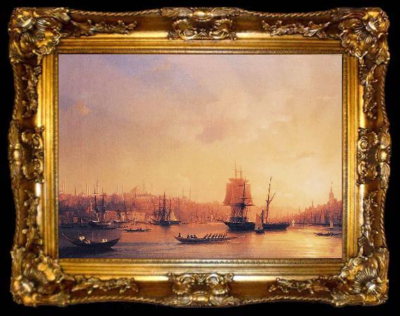 framed  Ivan Aivazovsky Dusk on the Golden Horn, ta009-2