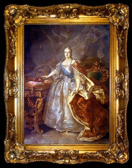 framed  Ivan Argunov Portrait of Catherine II of Russia, ta009-2