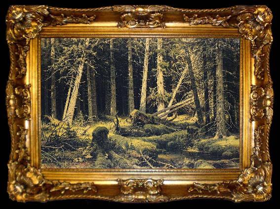 framed  Ivan Shishkin Wind-Fallen Trees, ta009-2
