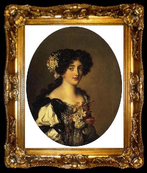 framed  Jacob Ferdinand Voet Portrait of Hortense Mancini, duchesse de Mazarin, ta009-2