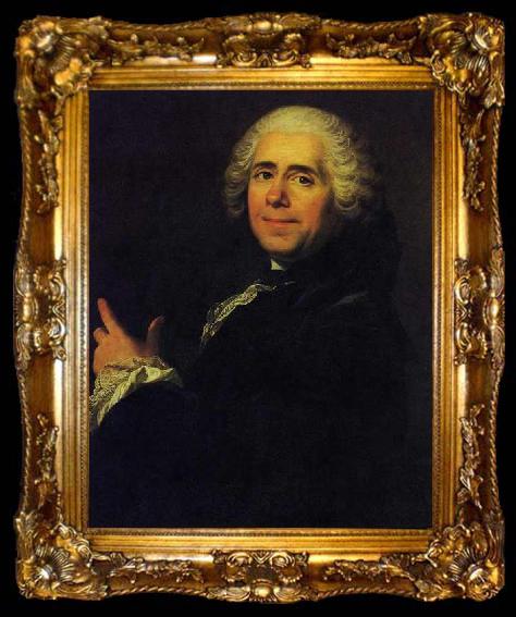framed  Jacob van Loo Portrait of Pierre Carlet de Chamblain de Marivaux, ta009-2
