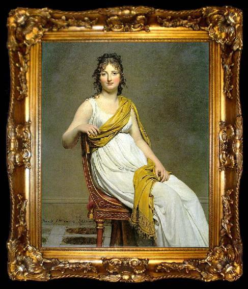 framed  Jacques-Louis  David Madame Raymond de Verninac, ta009-2