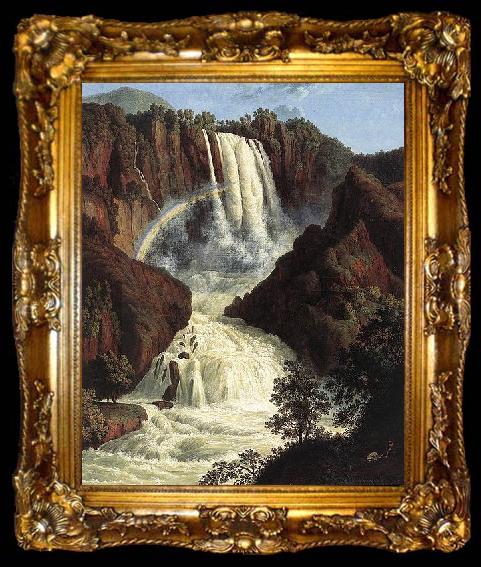 framed  Jakob Philipp Hackert The Waterfalls at Terni, ta009-2