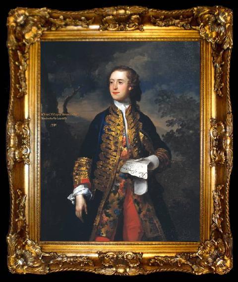 framed  James Latham Portrait of Sir Capel Molyneux, ta009-2
