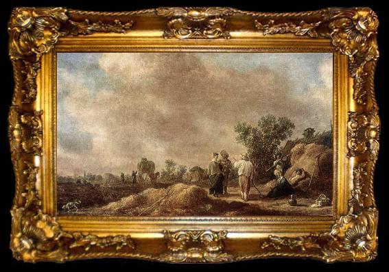 framed  Jan van Goyen Haymaking., ta009-2