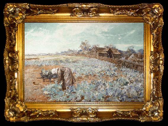 framed  Jane Sutherland A Cabbage Garden, ta009-2
