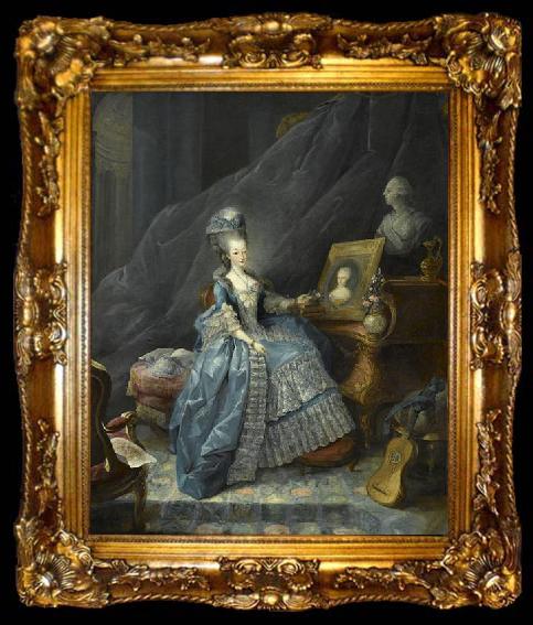 framed  Jean Baptiste Gautier Dagoty Maria Theresia von Savoyen, ta009-2