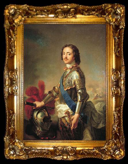 framed  Jean Marc Nattier Portrait of Peter I of Russia, ta009-2