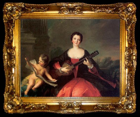 framed  Jean Marc Nattier daughter of Philippe II, ta009-2