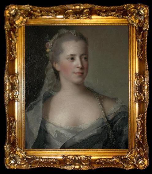 framed  Jean Marc Nattier previously known as Portrait of a Lady, ta009-2