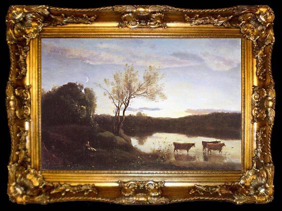 framed  Jean-Baptiste Camille Corot L