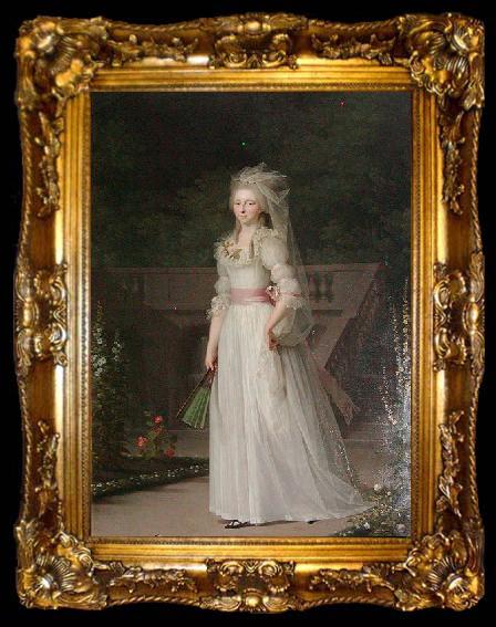 framed  Jens Juel Louise Auguste of Denmark, ta009-2