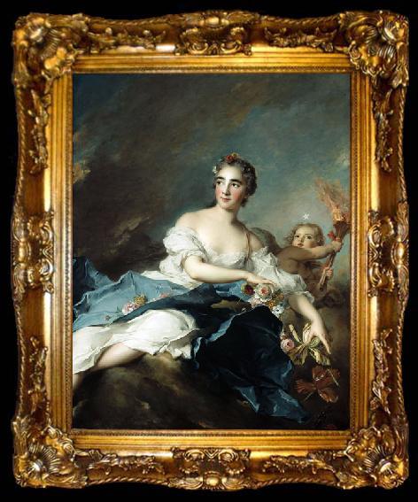 framed  Jjean-Marc nattier The Marquise de Vintimille as Aurora, Pauline Felicite de Mailly-Nesle, ta009-2