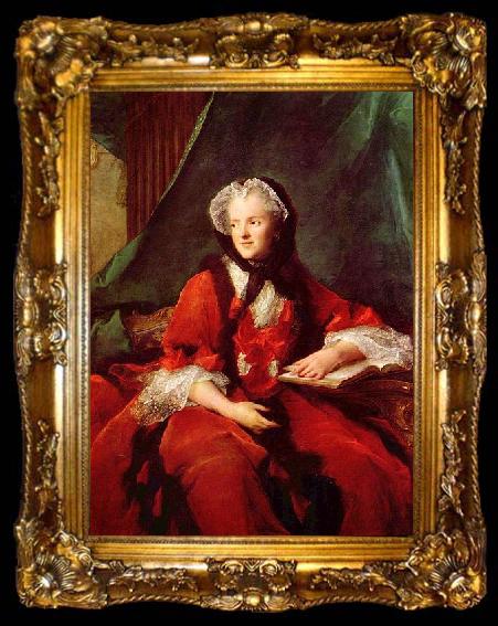 framed  Jjean-Marc nattier Portrait of Queen Marie Leszczynska, ta009-2