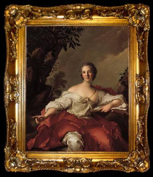 framed  Jjean-Marc nattier Portrait of Madame Geoffrin, ta009-2