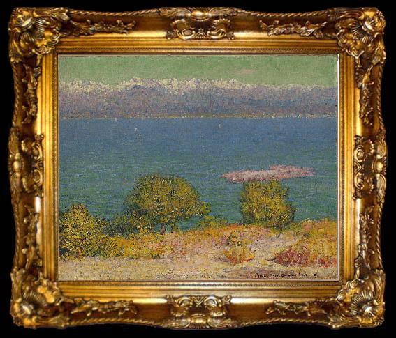 framed  John Peter Russell Landscape, Antibes, ta009-2