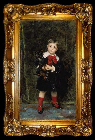 framed  John Singer Sargent Portrait of Robert de Cevrieux, ta009-2