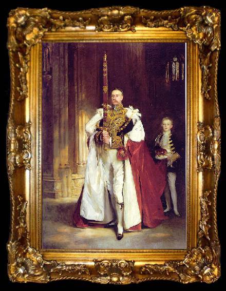 framed  John Singer Sargent Portrait of Charles Vane Tempest Stewart, ta009-2