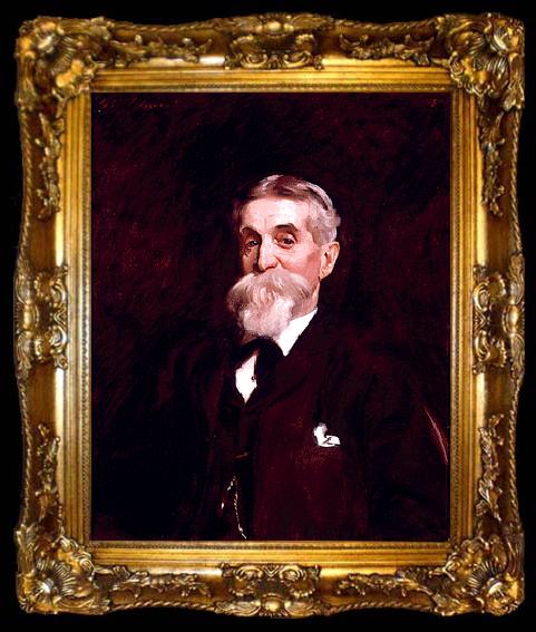 framed  John Singer Sargent Portrait of Benjamin Kissam, ta009-2